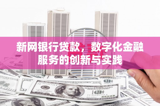 德庆新网银行贷款，数字化金融服务的创新与实践