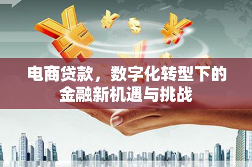 六脚电商贷款，数字化转型下的金融新机遇与挑战