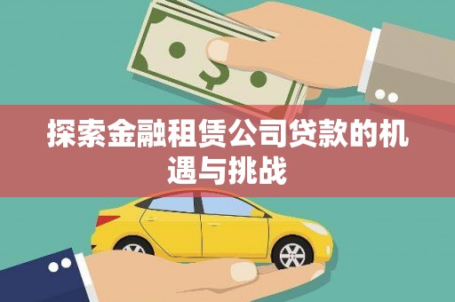 华龙探索金融租赁公司贷款的机遇与挑战