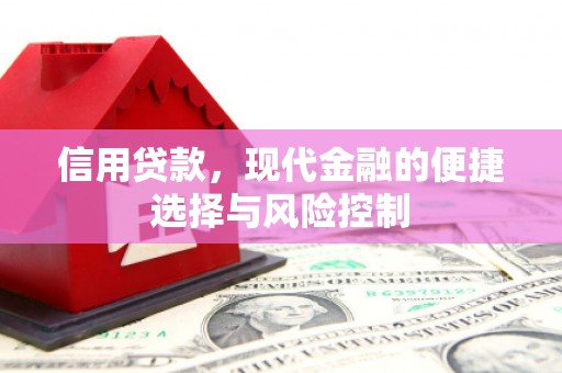 盈江信用贷款，现代金融的便捷选择与风险控制