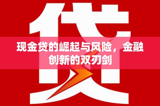 社旗现金贷的崛起与风险，金融创新的双刃剑