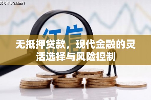 高碑店无抵押贷款，现代金融的灵活选择与风险控制