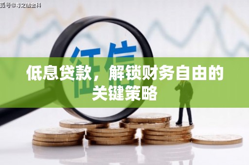 南郊低息贷款，解锁财务自由的关键策略